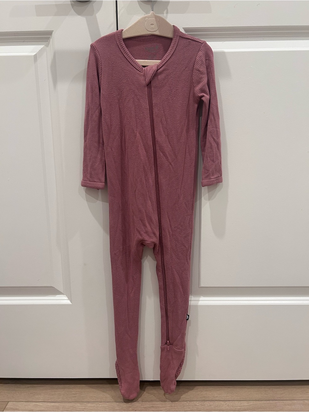 Kyte BABY Long Sleeve Footed Pajamas in Dusty Rose